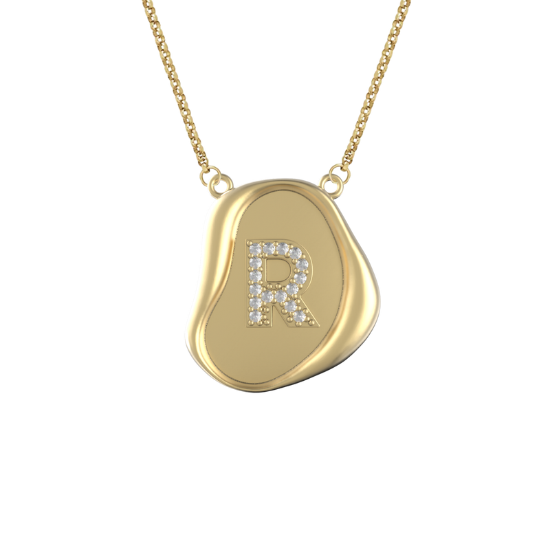 Wax Seal Initial Pendant