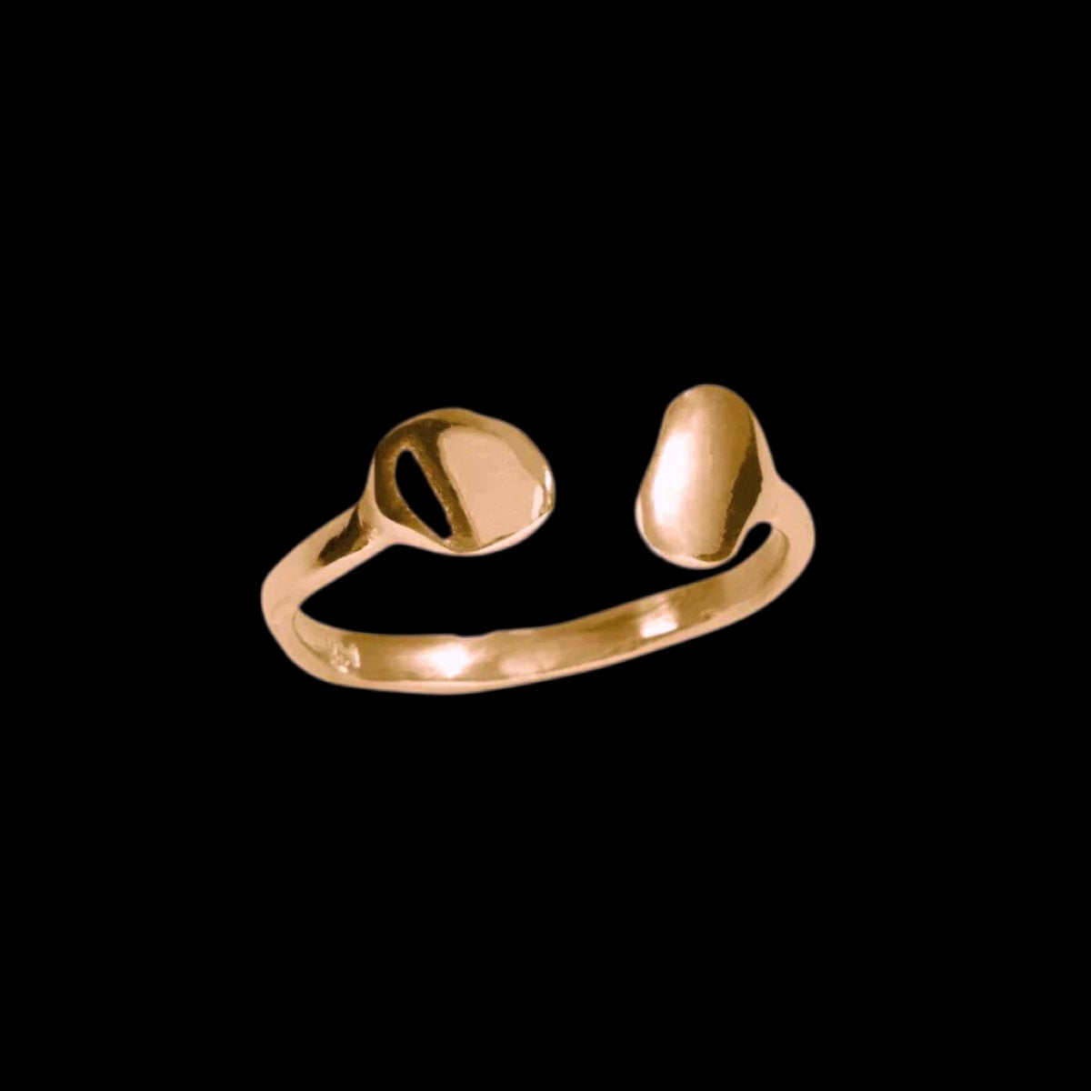 Buried Treasure Split Ring - Corvo Jewelry By Lily Raven - 14k Gold Jewelry