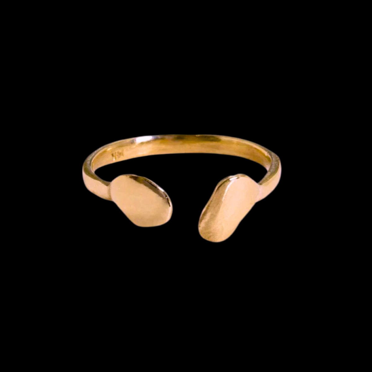 Buried Treasure Split Ring - Corvo Jewelry By Lily Raven - 14k Gold Jewelry