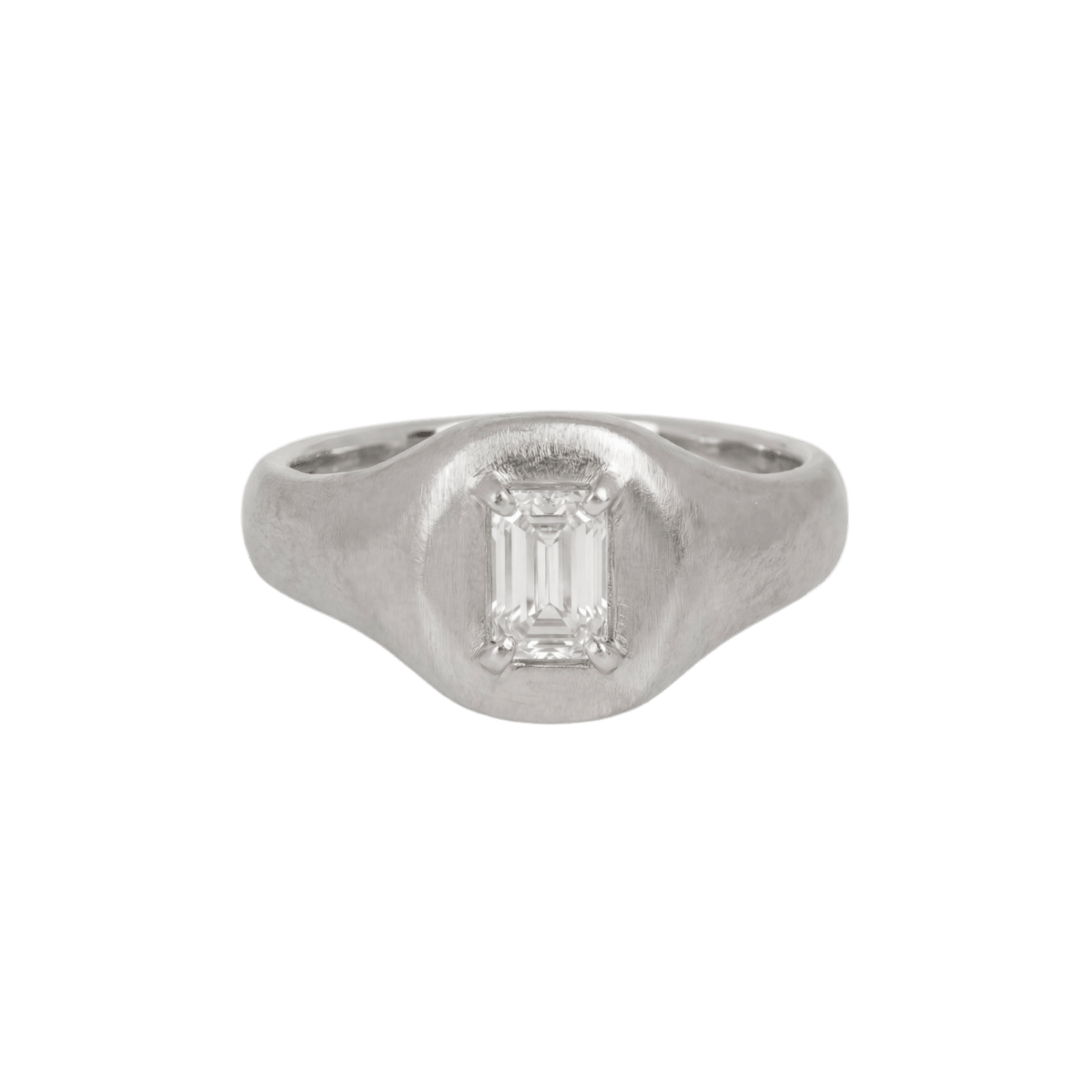 14k gold Rings - Cecilia Baguette Diamond Ring - Corvo Jewelry by Lily Raven