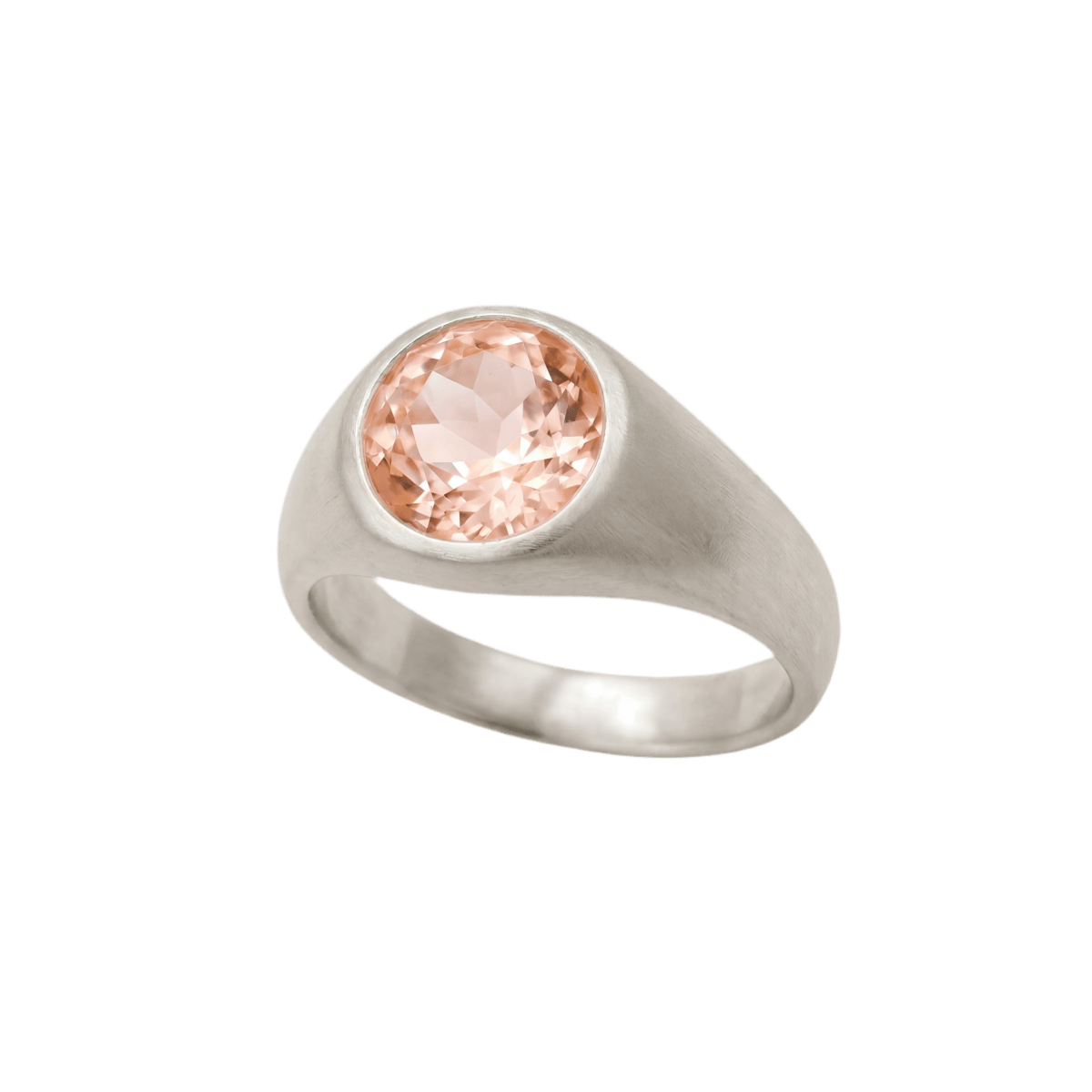 14k gold Rings - Oracle Morganite Ring - Corvo Jewelry by Lily Raven