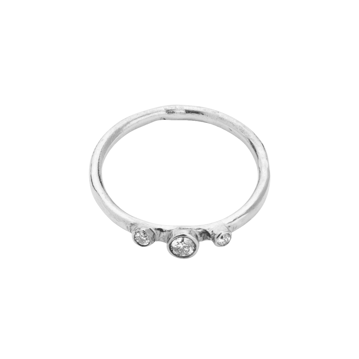 14k gold Rings - Timeless Diamond Stacking Ring - Corvo Jewelry by Lily Raven