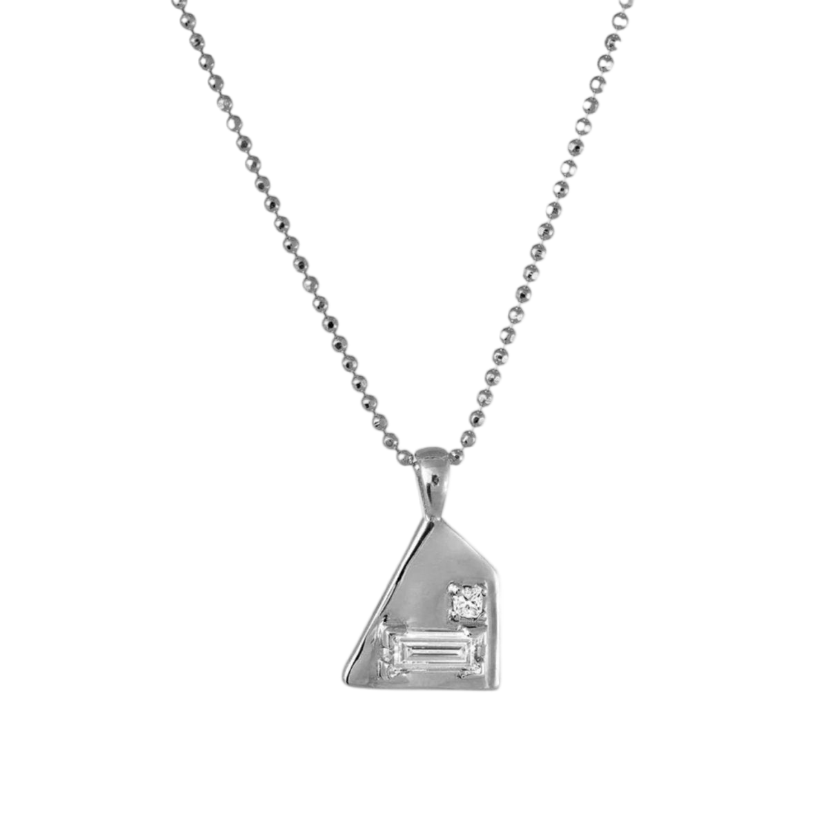 14k gold Necklace - Corvus Diamond Necklace - Corvo Jewelry by Lily Raven