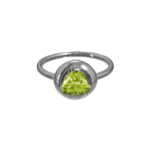 Peridot Solitaire Ring - Corvo Jewelry By Lily Raven - 14k Gold Jewelry