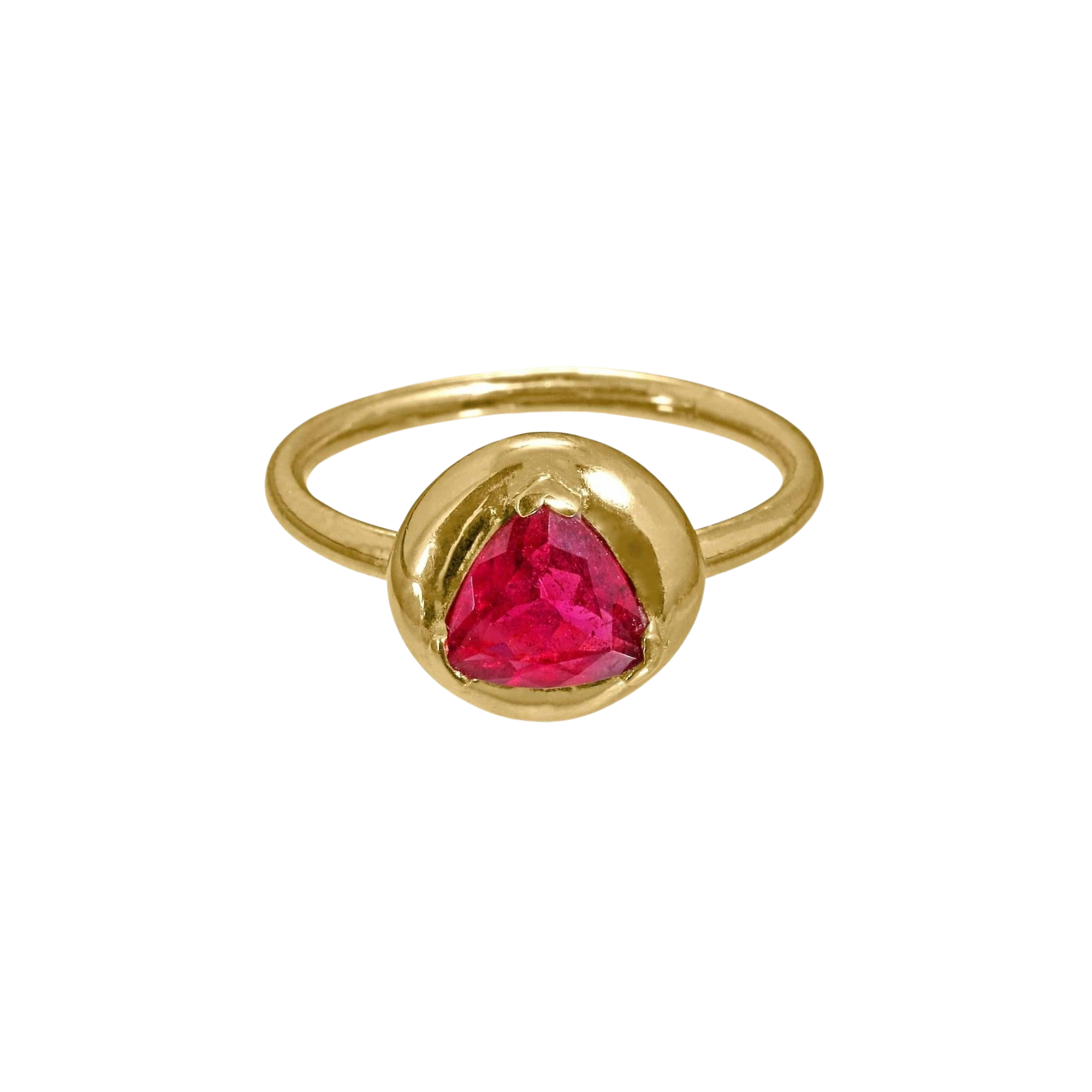 Pink Tourmaline Solitaire Ring - Corvo Jewelry By Lily Raven - 14k Gold Jewelry