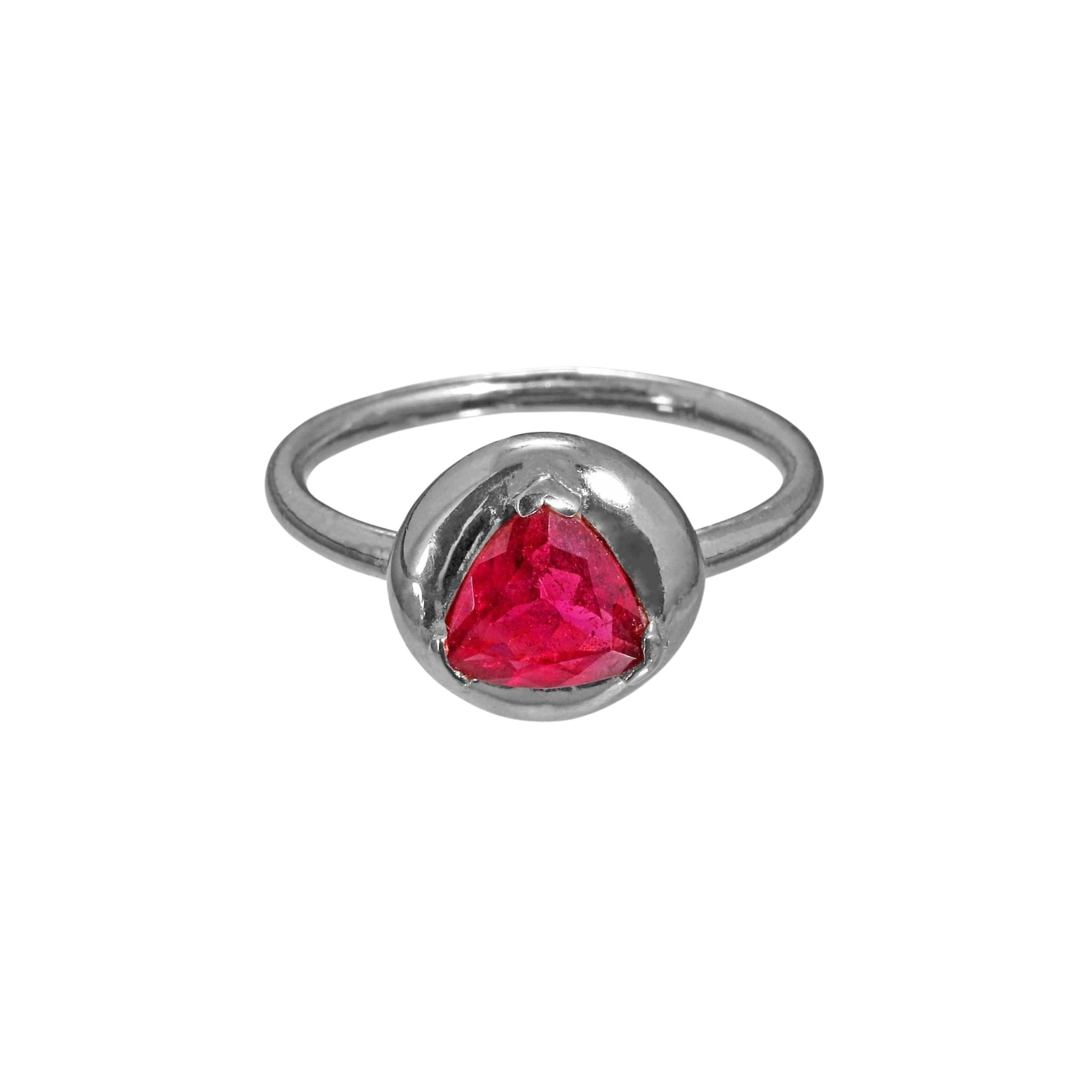 Pink Tourmaline Solitaire Ring - Corvo Jewelry By Lily Raven - 14k Gold Jewelry