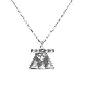 Perspective Diamond Necklace - Corvo Jewelry By Lily Raven - 14k Gold Jewelry