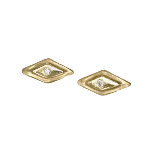 Petite Diamond Kite Studs - Corvo Jewelry By Lily Raven - 14k Gold Jewelry