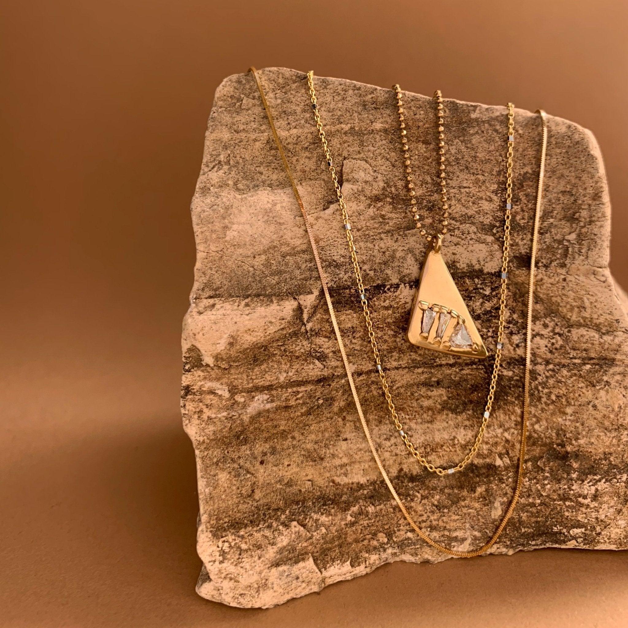 Rise Necklace - Corvo Jewelry By Lily Raven - 14k Gold Jewelry