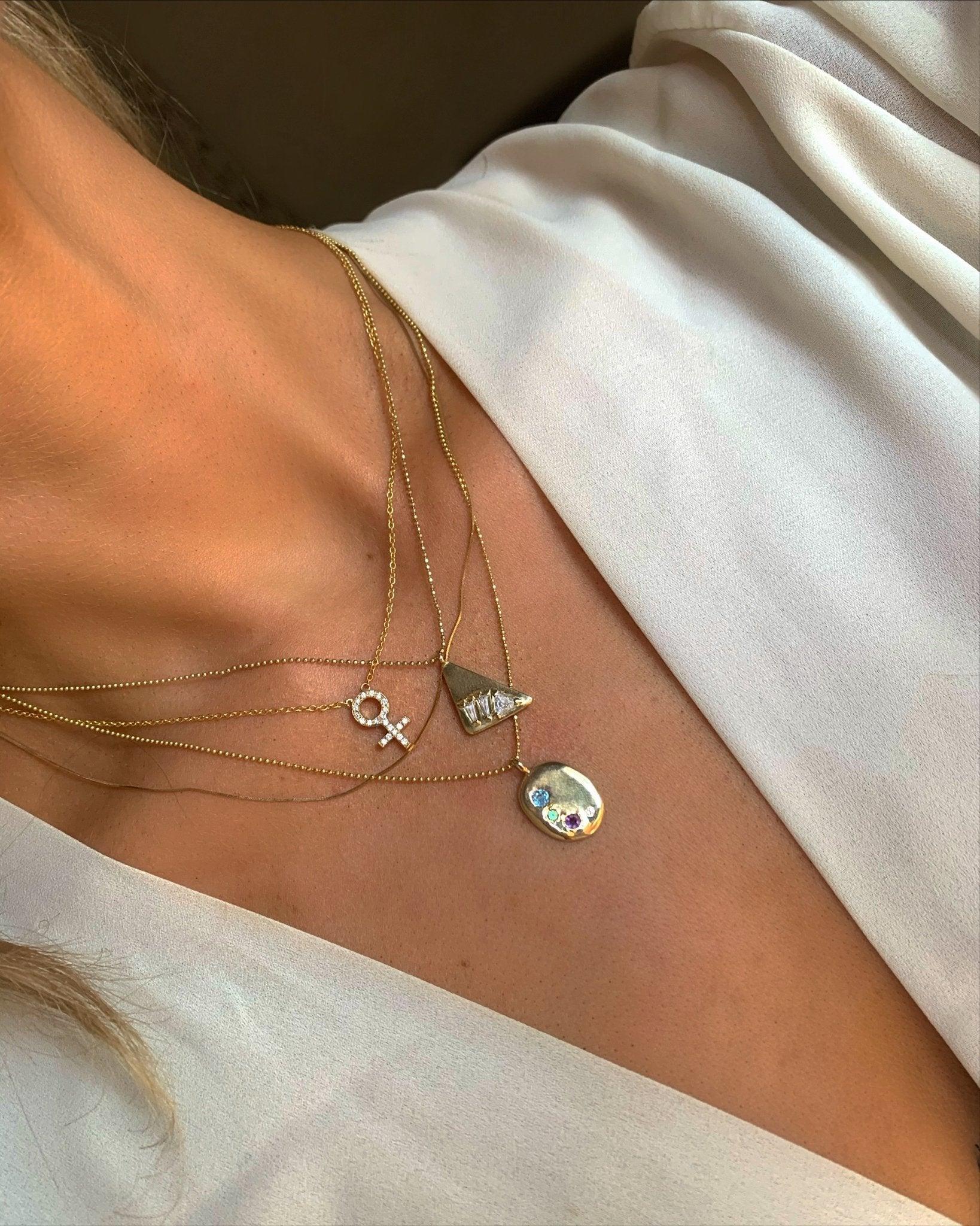 Worlds Away Necklace - Corvo Jewelry By Lily Raven - 14k Gold Jewelry