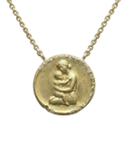 A Mother’s Embrace Ancient Diamond Coin Necklace