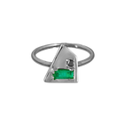 Corvus Emerald and Black Diamond Ring