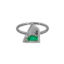 Corvus Emerald and Black Diamond Ring