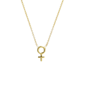 Corvo Jewelry Female Venus Symbol Necklace