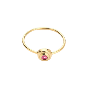 Corvo Jewelry Concentric Circles Pink Sapphire Ring