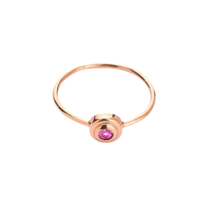 Corvo Jewelry Concentric Circles Pink Sapphire Ring