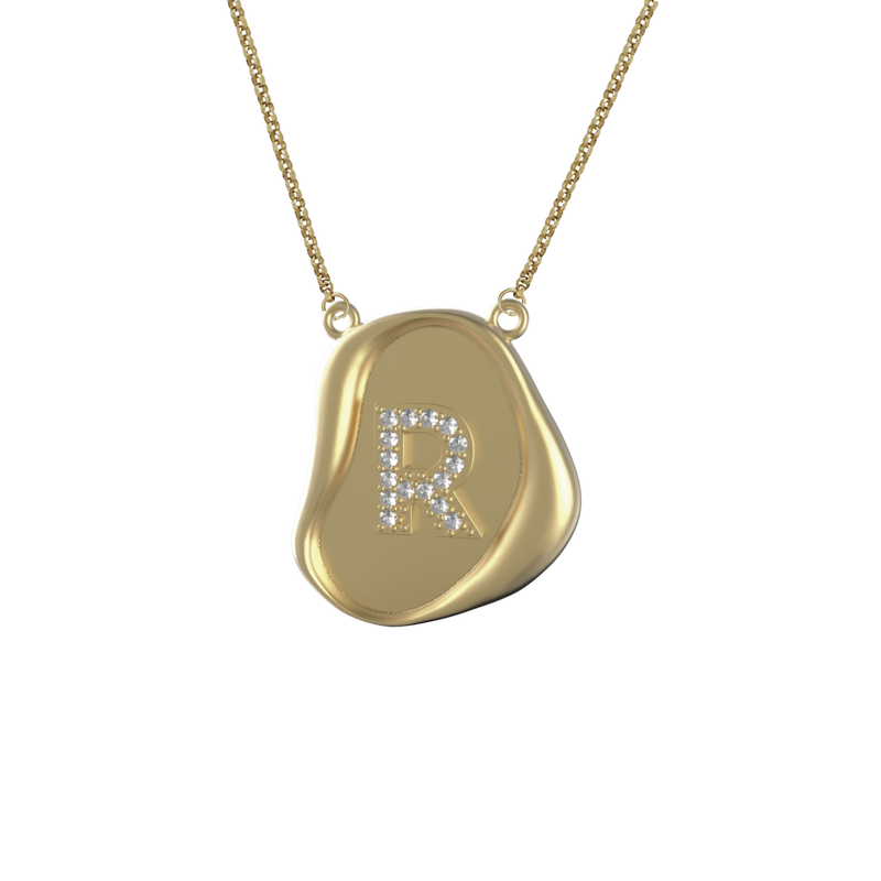 Wax Seal Initial Pendant