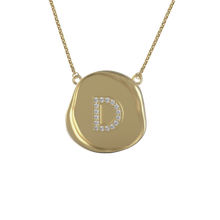 Round Wax Seal Initial Pendant