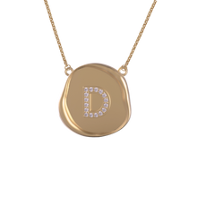 Round Wax Seal Initial Pendant