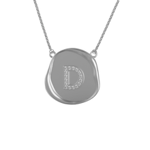 Round Wax Seal Initial Pendant