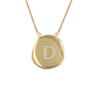 Round Wax Seal Initial Pendant