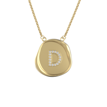 Round Wax Seal Initial Pendant