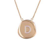 Round Wax Seal Initial Pendant