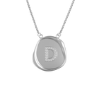 Round Wax Seal Initial Pendant
