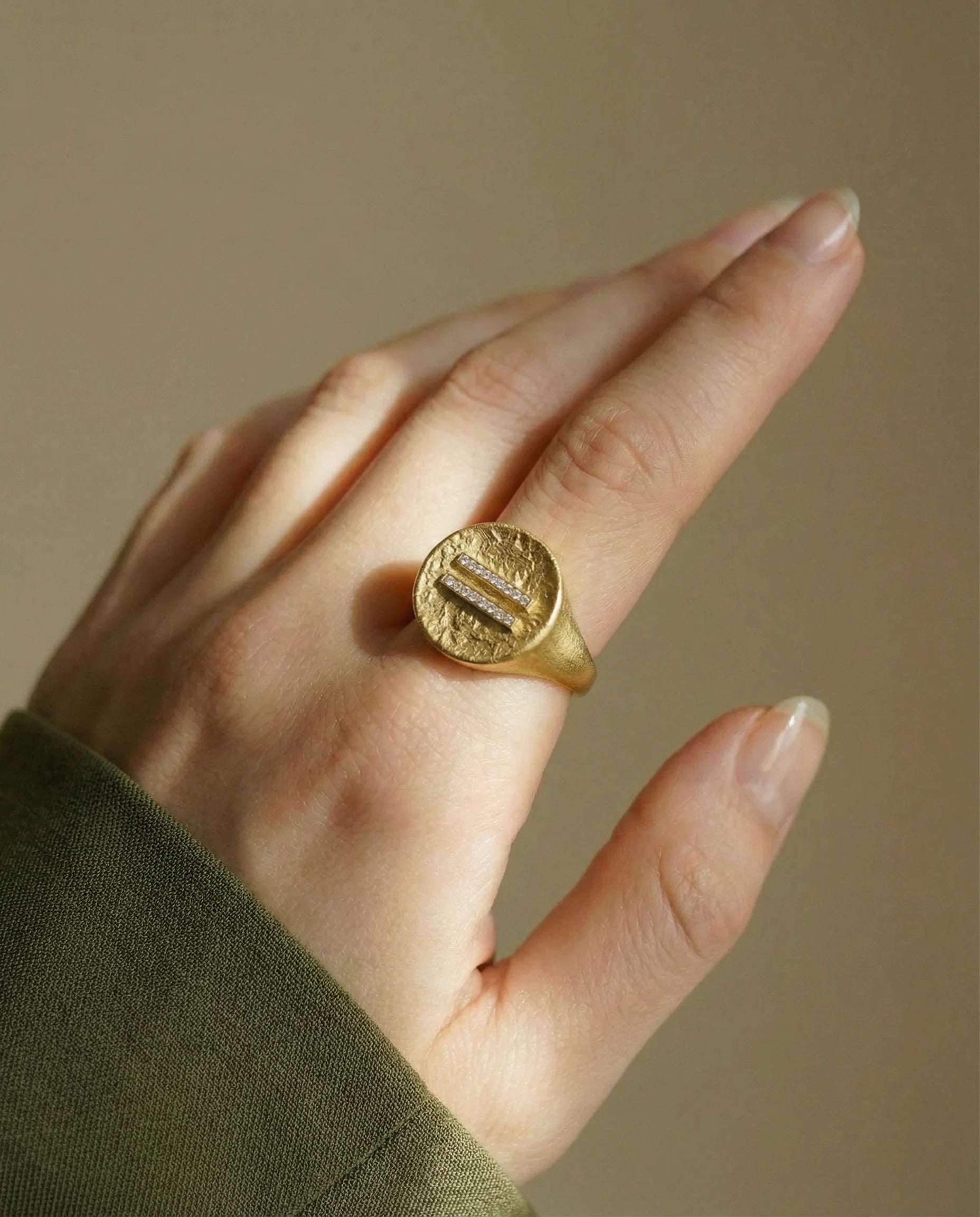 Signet Diamond Equality Ring
