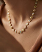 Pastel Gemstone Bauble Tennis Necklace