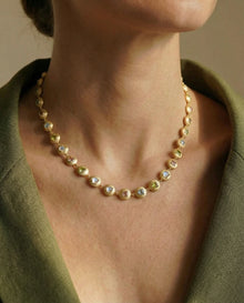 Pastel Gemstone Bauble Tennis Necklace
