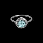 Aquamarine Solitaire Ring - Corvo Jewelry By Lily Raven - 14k Gold Jewelry