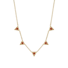 Triangle Citrine Station Necklace