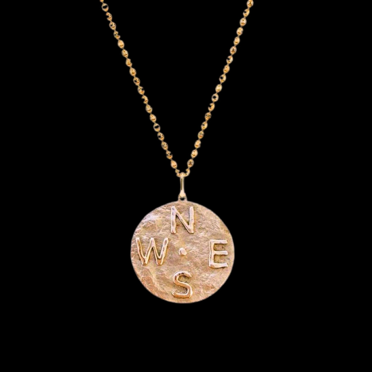 Compass Coin Necklace - Corvo Jewelry By Lily Raven - 14k Gold Jewelry