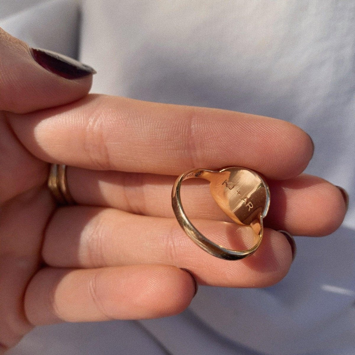 Compass Coin Ring - Corvo Jewelry By Lily Raven - 14k Gold Jewelry