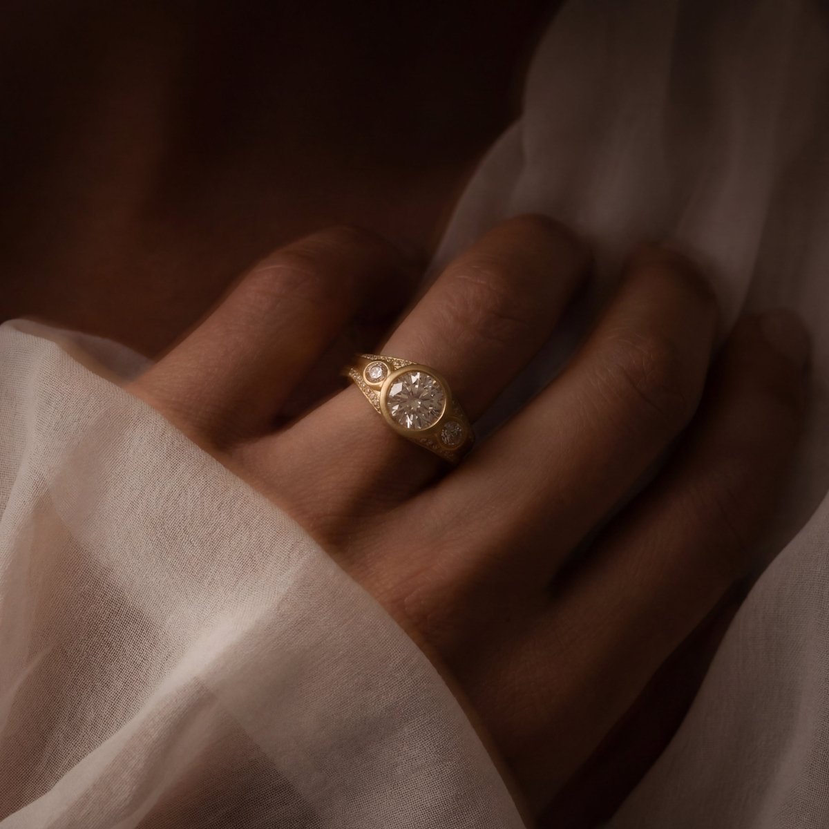 14k gold Rings - Avalon - Corvo Jewelry by Lily Raven