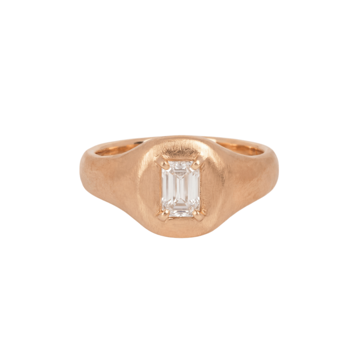 14k gold Rings - Cecilia Baguette Diamond Ring - Corvo Jewelry by Lily Raven