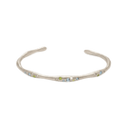 14k gold Bracelet - Colorful Conduit Cuff Bracelet - Corvo Jewelry by Lily Raven