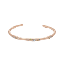 14k gold Bracelet - Colorful Conduit Cuff Bracelet - Corvo Jewelry by Lily Raven