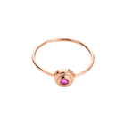 14k gold Rings - Concentric Circles Pink Sapphire Ring - Corvo Jewelry by Lily Raven