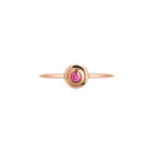 14k gold Rings - Concentric Circles Pink Sapphire Ring - Corvo Jewelry by Lily Raven