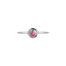 14k gold Rings - Concentric Circles Pink Sapphire Ring - Corvo Jewelry by Lily Raven