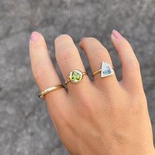 14k gold Rings - Corvus Aquamarine and Pink Sapphire Ring - Corvo Jewelry by Lily Raven