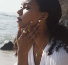 14k gold Earrings - Corvus Diamond Earrings - Corvo Jewelry by Lily Raven