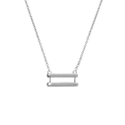 14k gold Necklace - Equality Symbol Necklace - Corvo Jewelry by Lily Raven