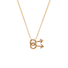 14k gold Necklace - Gay Symbol Necklace - Corvo Jewelry by Lily Raven