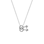 14k gold Necklace - Gay Symbol Necklace - Corvo Jewelry by Lily Raven