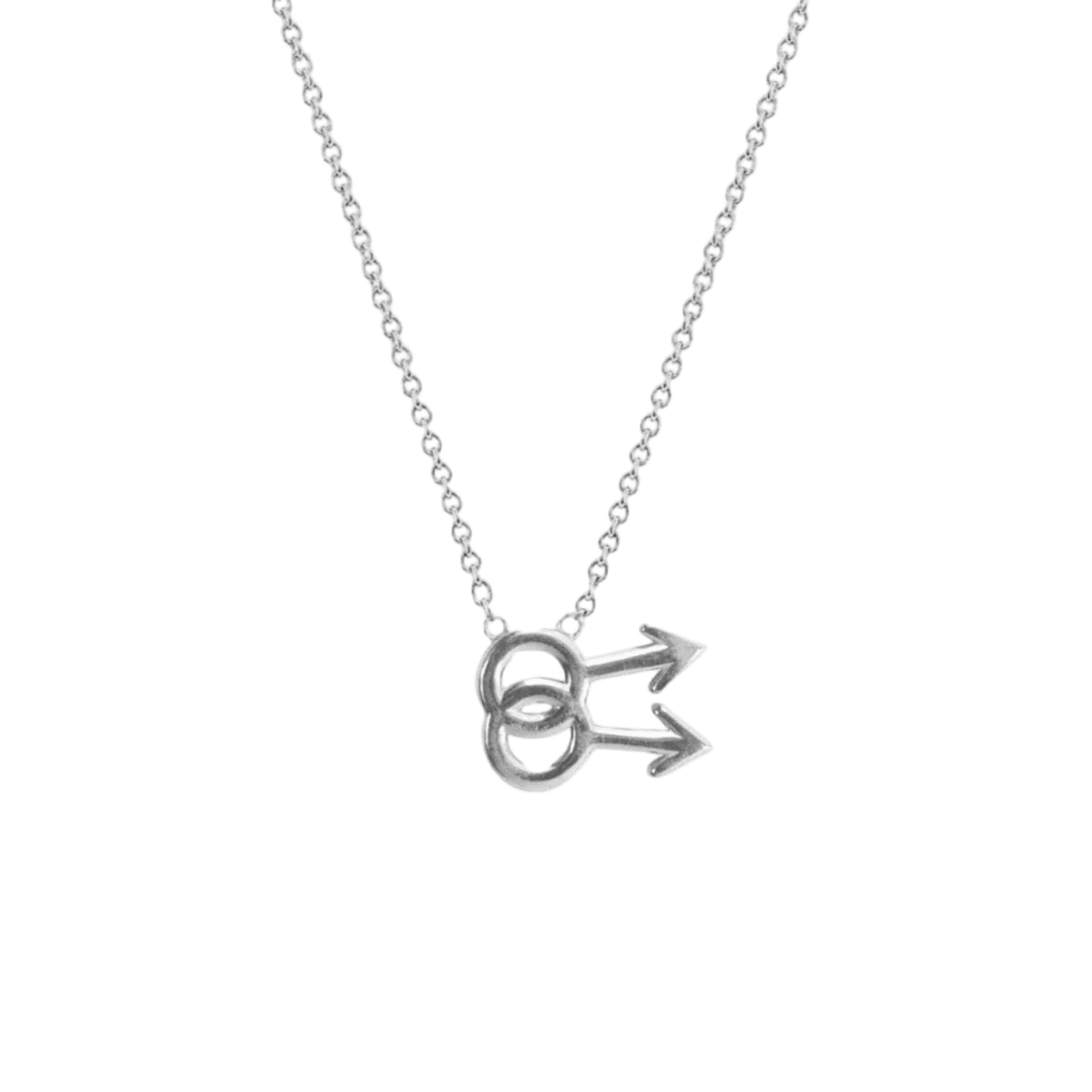 14k gold Necklace - Gay Symbol Necklace - Corvo Jewelry by Lily Raven