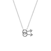 14k gold Necklace - Gay Symbol Necklace - Corvo Jewelry by Lily Raven