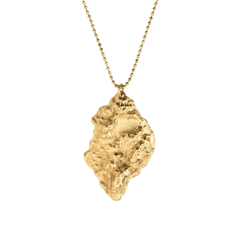 14k gold Necklaces - Large Terrain Pendant - Corvo Jewelry by Lily Raven